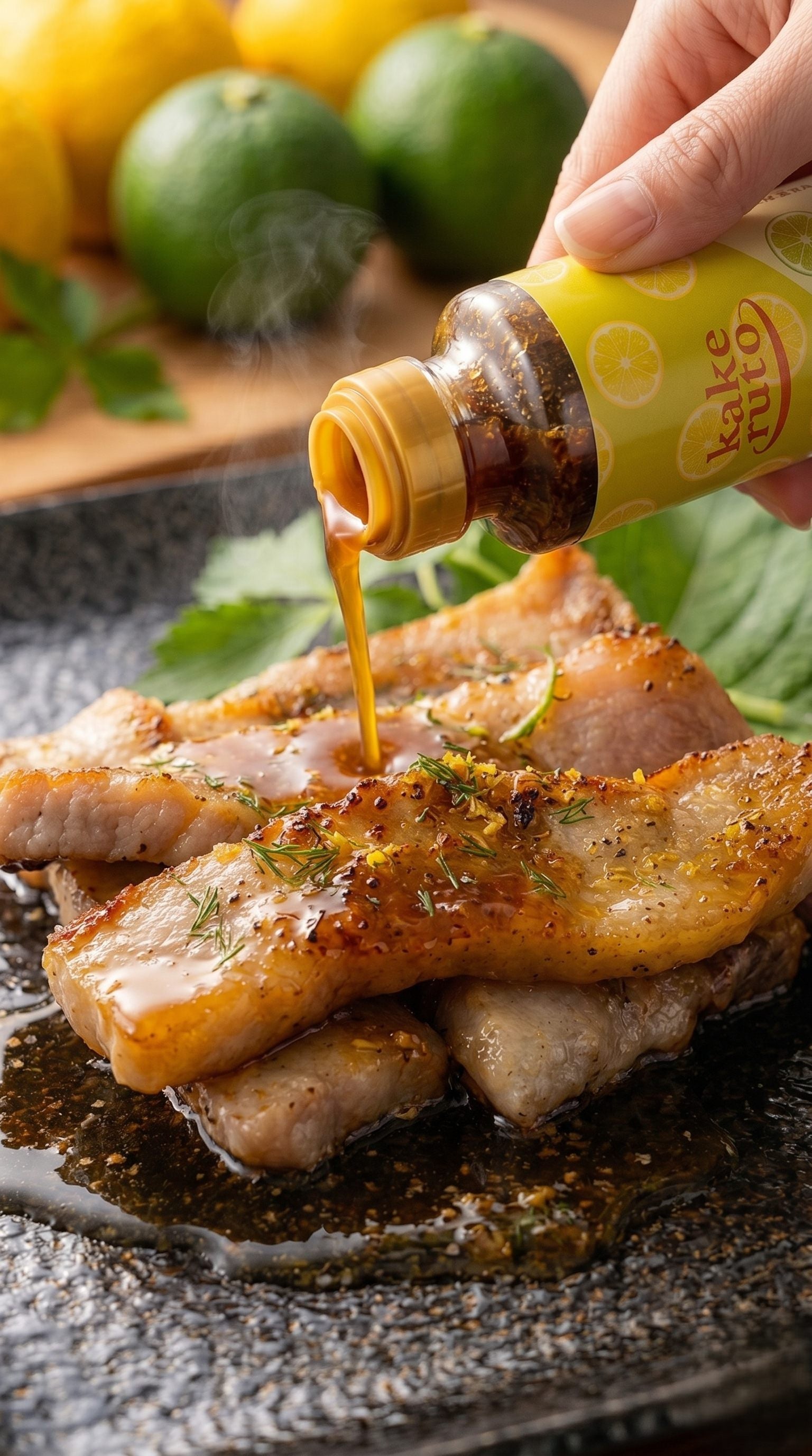 炙り豚トロの
ぽん酢がけ